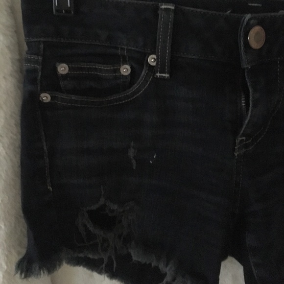 Dark blue/black American eagle jean shorts - Picture 3 of 8